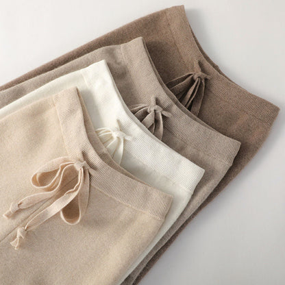 Women’s Lounge Knit Pants with Relaxed Wide Leg Fit