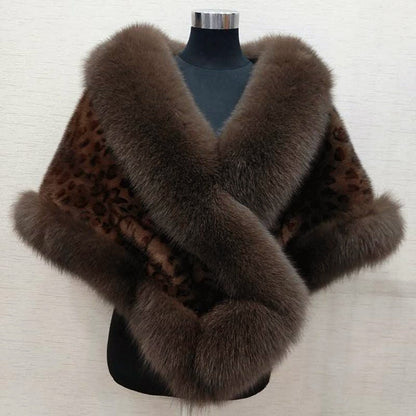 Women’s Plush Faux Fur Shoulder Wrap Scarf