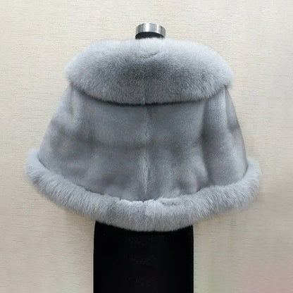 Women’s Plush Faux Fur Shoulder Wrap Scarf