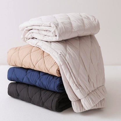 Women’s Quilted Winter Pants with Tapered Cuffs