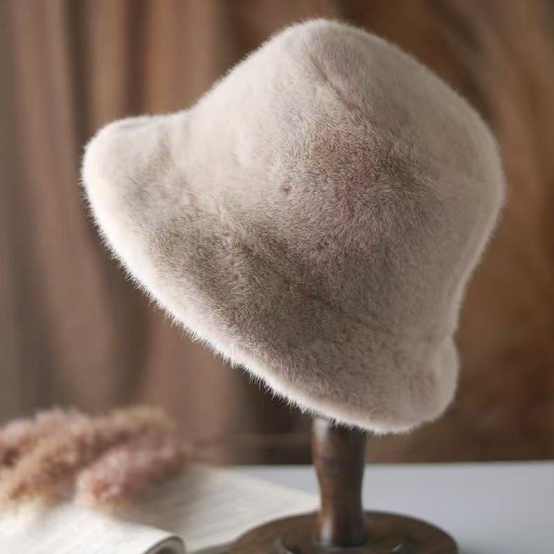 Women's Winter Faux Fur Bucket Hat