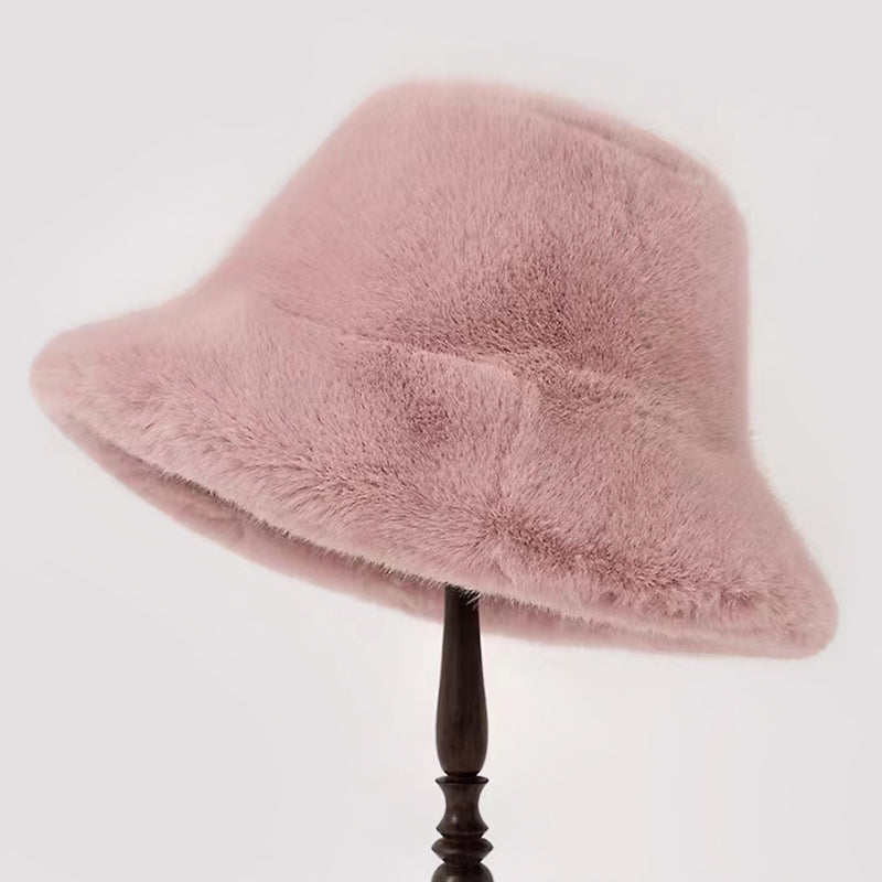 Women's Winter Faux Fur Bucket Hat
