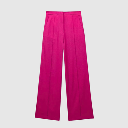 Women Cotton Linen Pant Pink