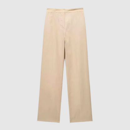 Women Cotton Linen Pants Ceramic