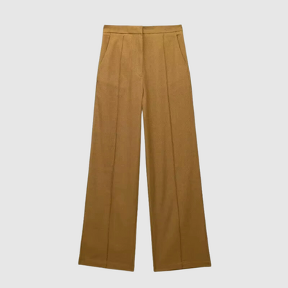 Women Cotton Linen Pant Khaki