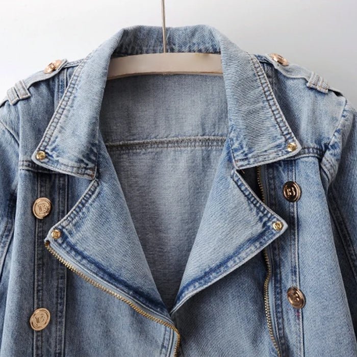 Adeline Spring Shift Denim Jacket - Infinityloyal