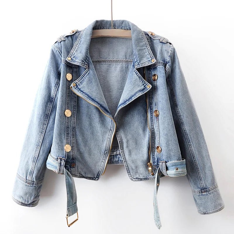 Adeline Spring Shift Denim Jacket - Infinityloyal