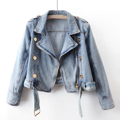 Adeline Spring Shift Denim Jacket - Infinityloyal