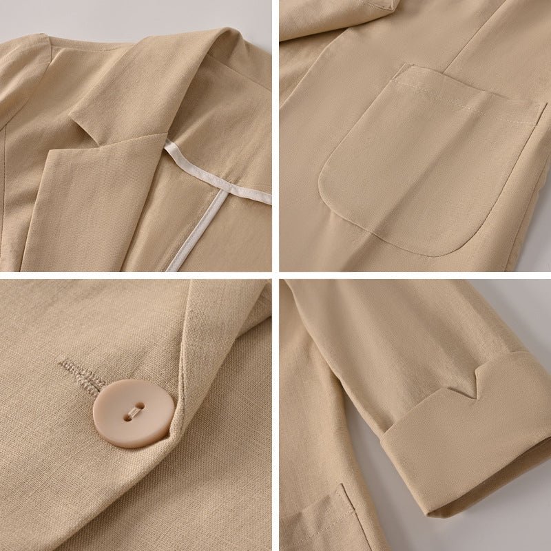 Amelie Fleur Adelaide Linen Blazer - Infinityloyal