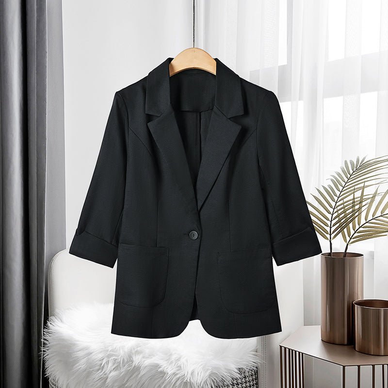 Amelie Fleur Adelaide Linen Blazer - Infinityloyal
