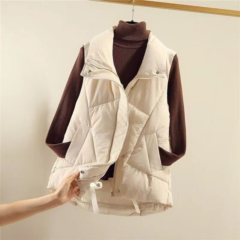 Amelie Fleur Puffer Vest - Infinityloyal