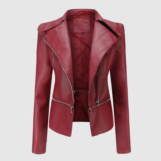 Amelie Fleur Rebel Leather Jacket - Infinityloyal