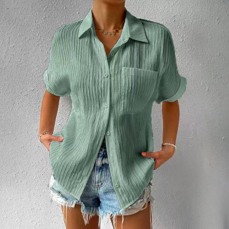 Amelie Fleur Short Sleeved Shirt - Infinityloyal