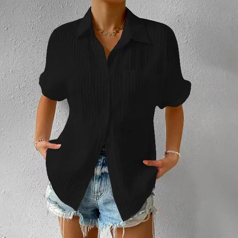Amelie Fleur Short Sleeved Shirt - Infinityloyal