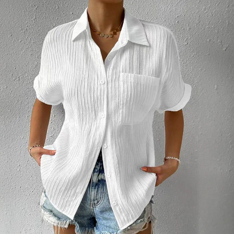 Amelie Fleur Short Sleeved Shirt - Infinityloyal