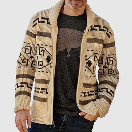 Ben Smith Jacquard Cardigan - Infinityloyal