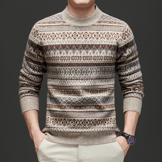 Ben Smith Jacquard Wool Sweater - Infinityloyal
