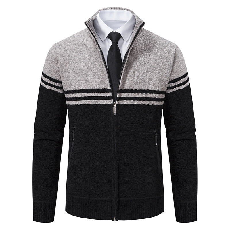 Jack Washington Stand-Up Collar Sweater Cardigan