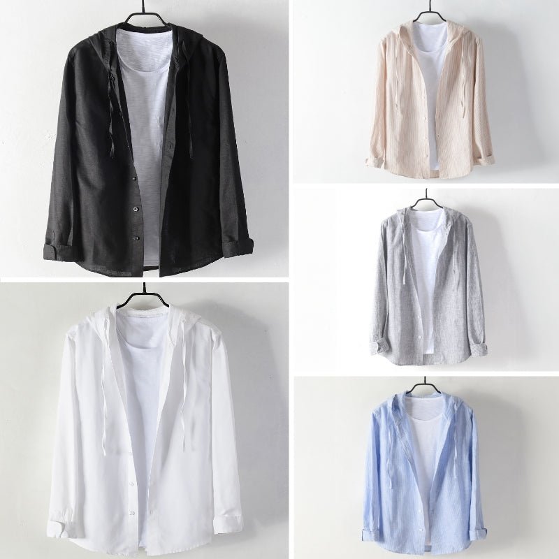 Jack Washington Hooded Linen Shirt - Infinityloyal