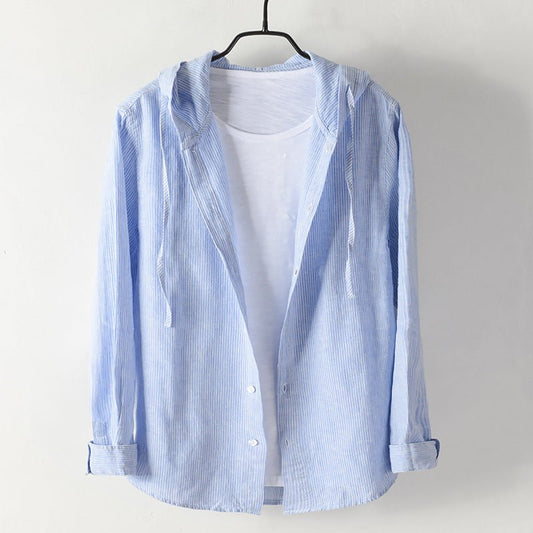 Jack Washington Hooded Linen Shirt - Infinityloyal