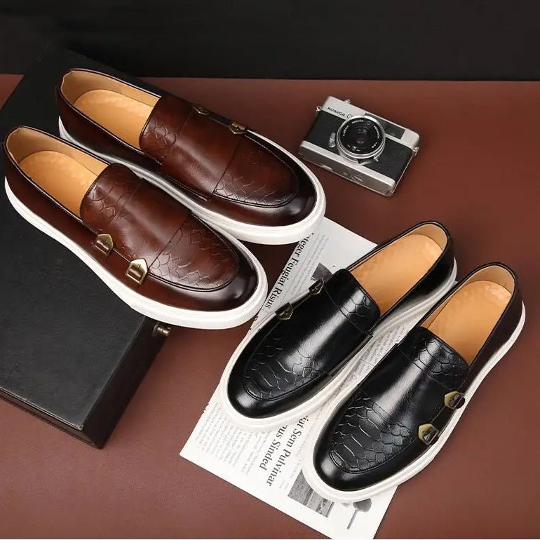Jack Washington Serpentine Loafers - Infinityloyal