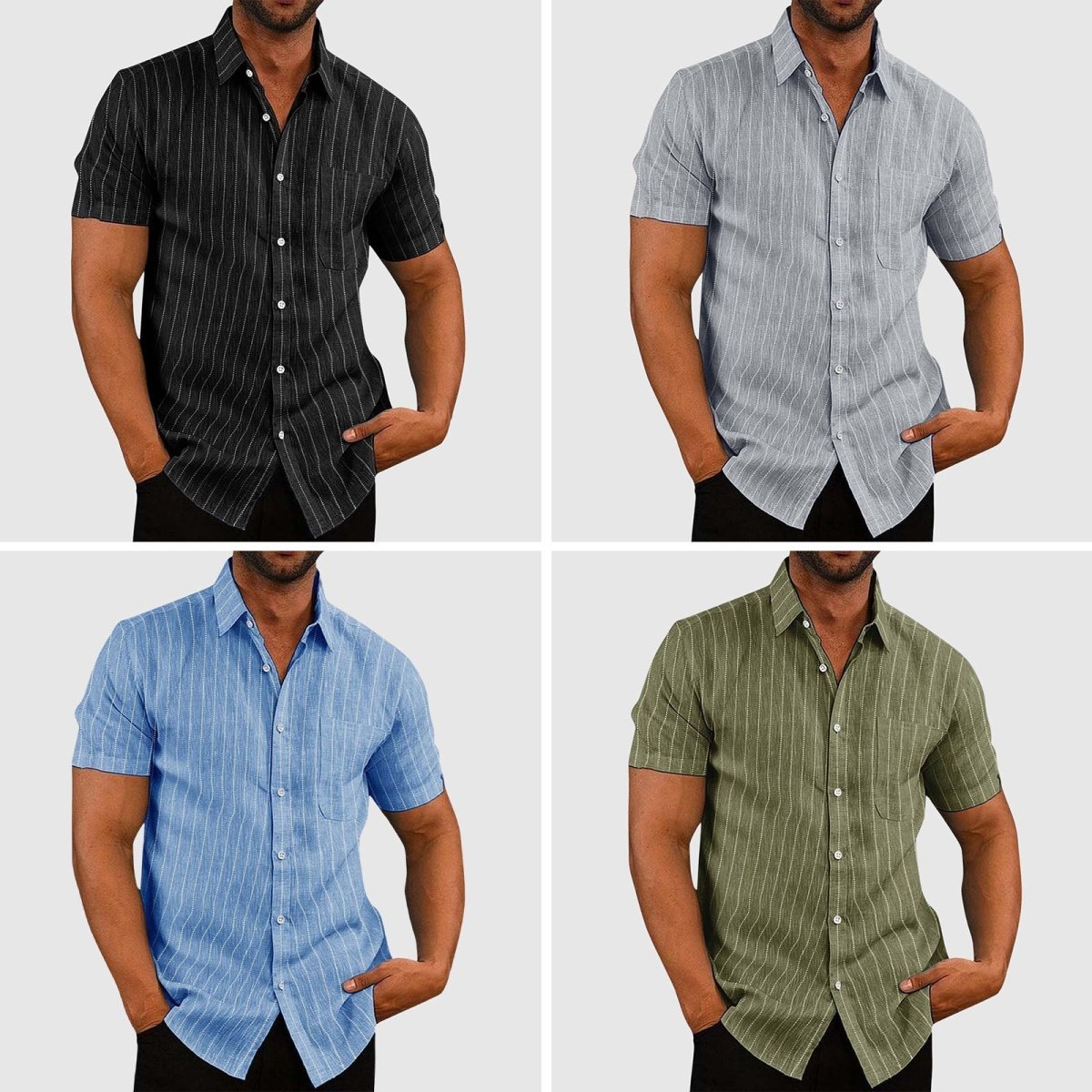 James Scott Casual Striped Shirt - Infinityloyal