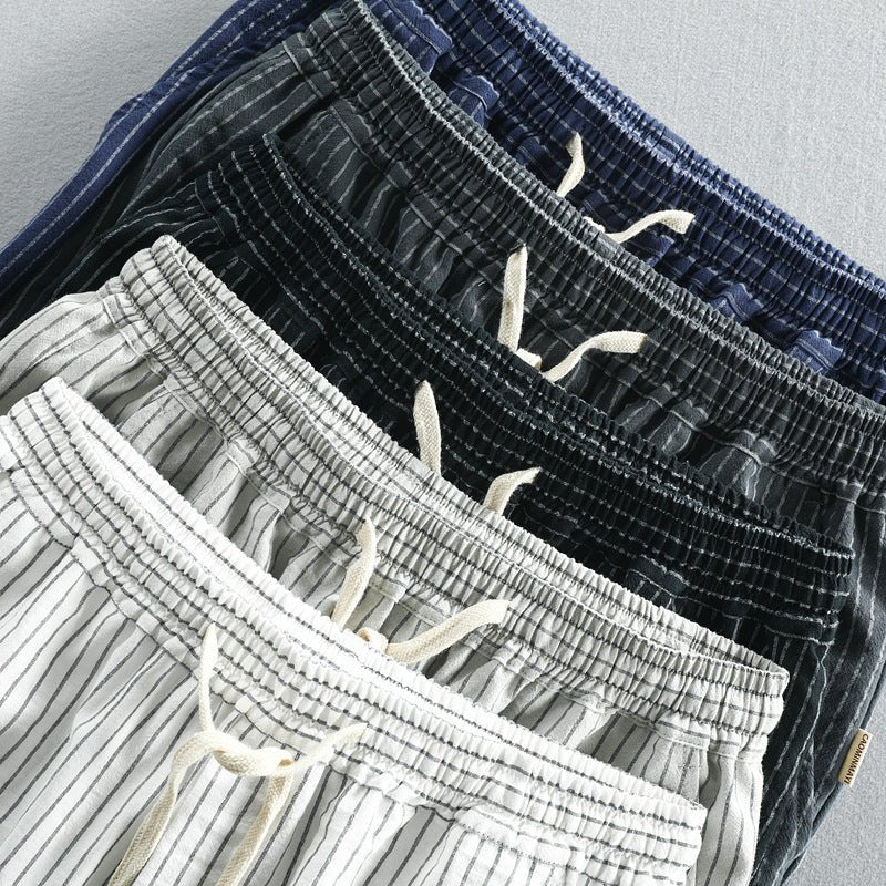 James Scott Casual Striped Shorts - Infinityloyal