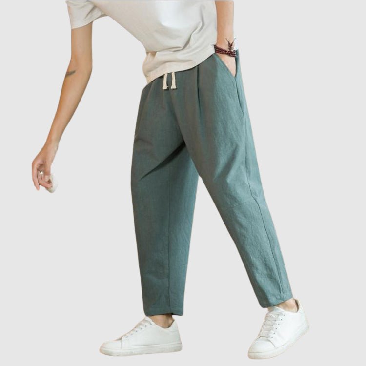 L'Aisance Linen Pants by James Scott - Infinityloyal