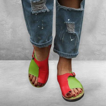 The Artist Patchwork Sandals - Infinityloyal