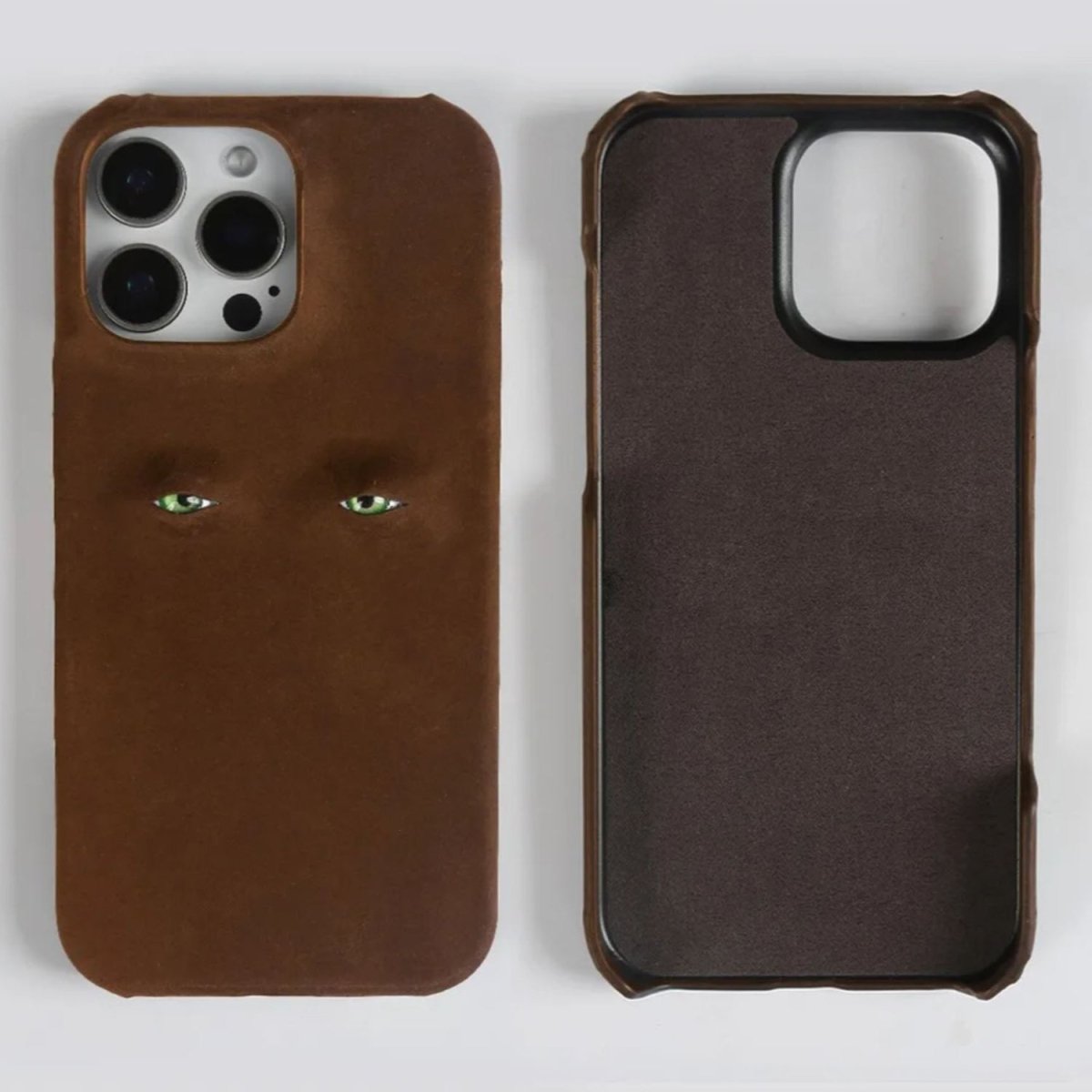 The Watchful Leather iPhone Case - Infinityloyal