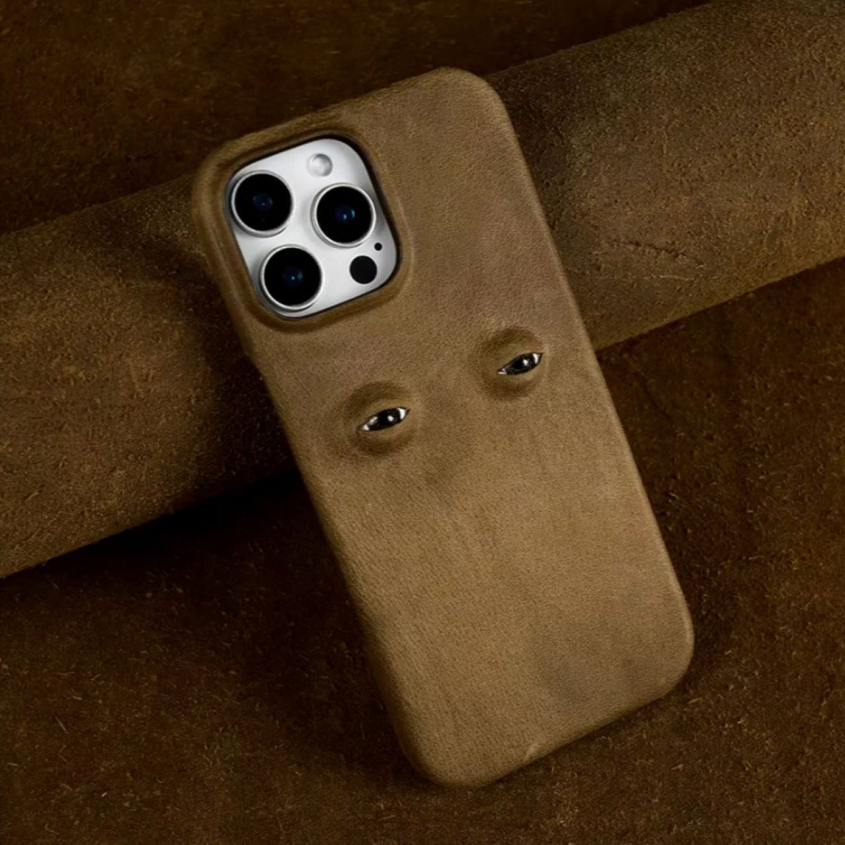 The Watchful Leather iPhone Case - Infinityloyal