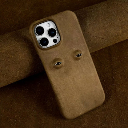 The Watchful Leather iPhone Case - Infinityloyal