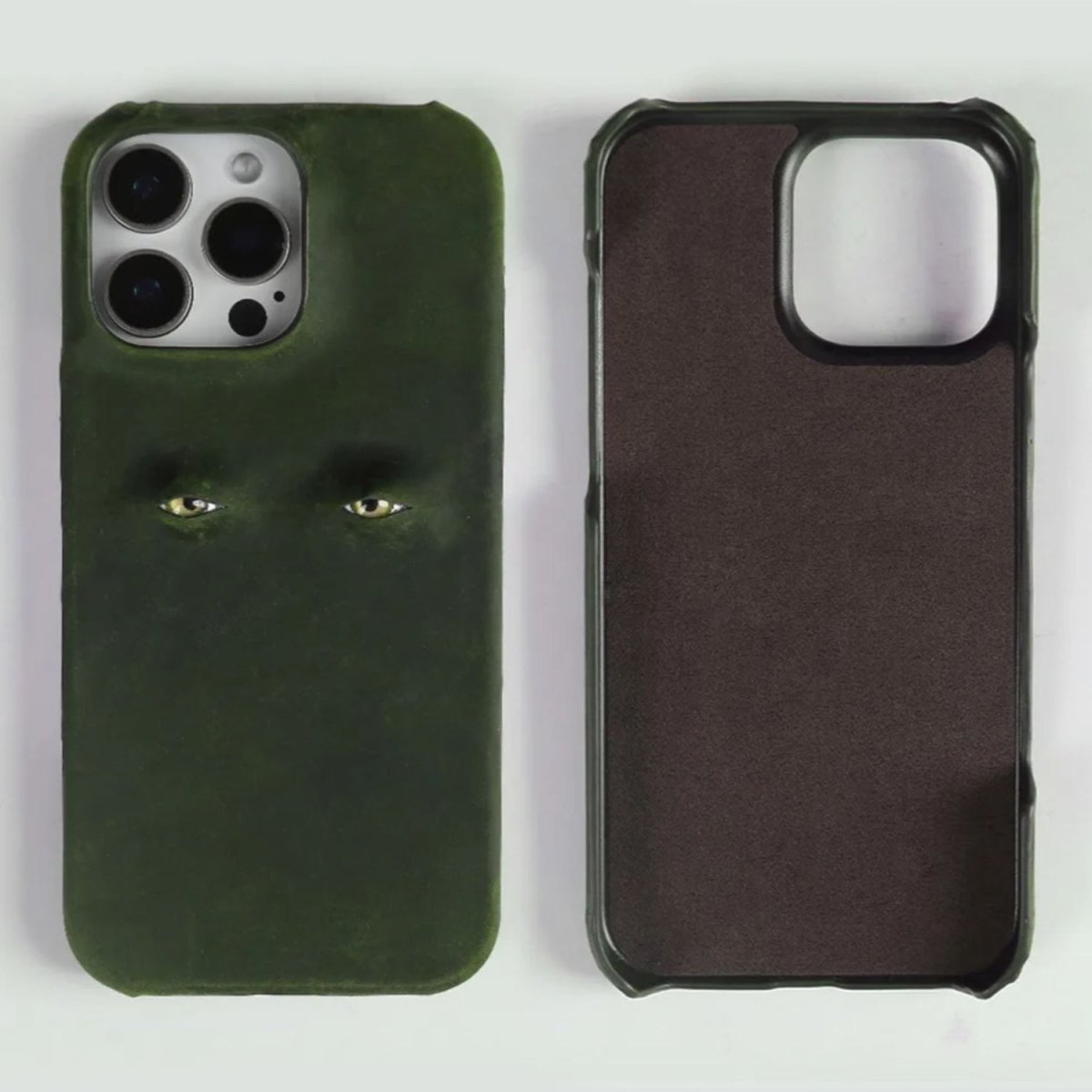 The Watchful Leather iPhone Case - Infinityloyal