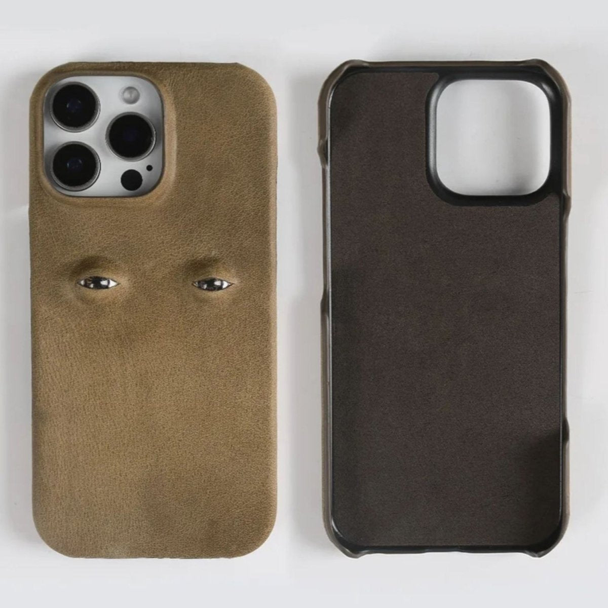The Watchful Leather iPhone Case - Infinityloyal