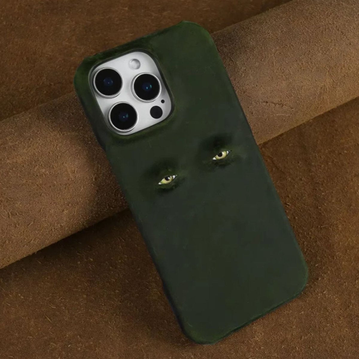The Watchful Leather iPhone Case - Infinityloyal