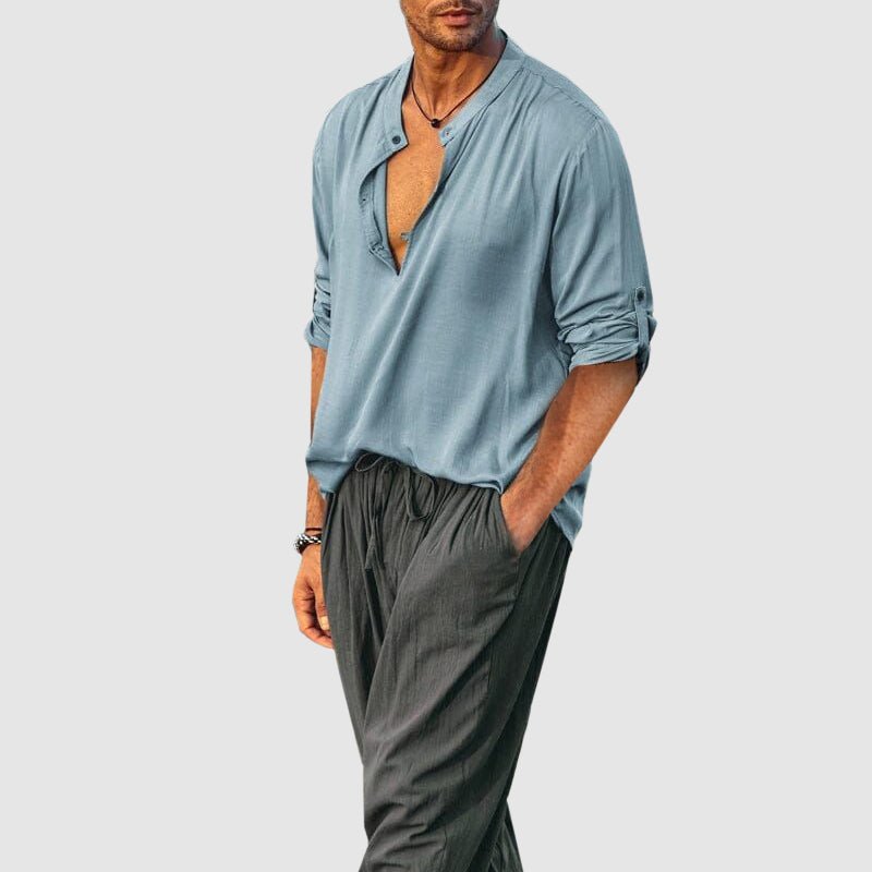 Zeus Casual Linen Shirt - Infinityloyal