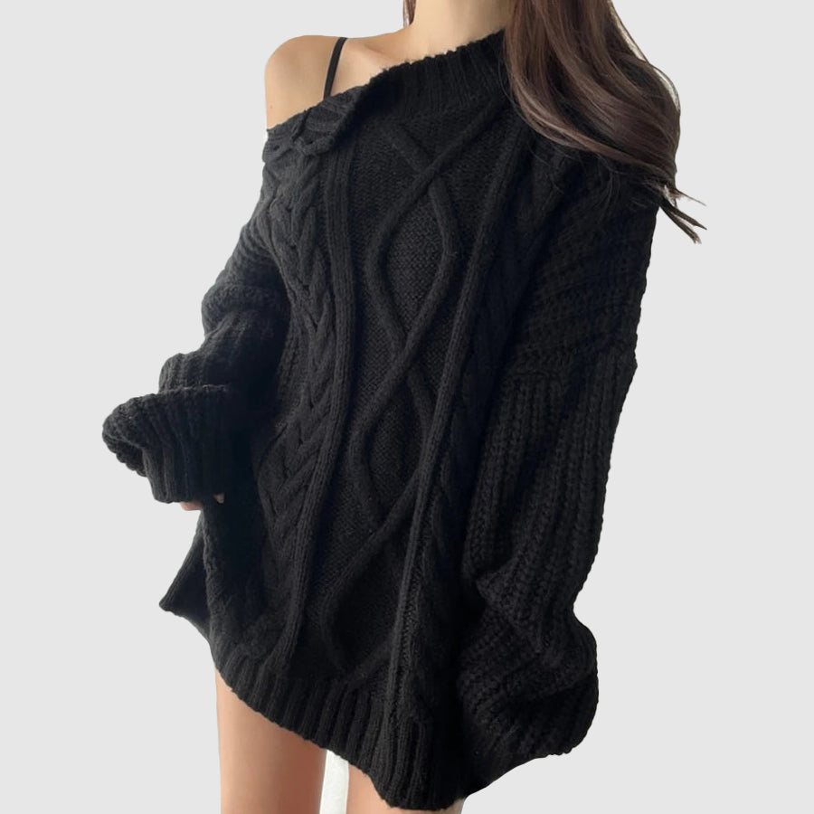 Adeline Polar Knit Wrap Sweater