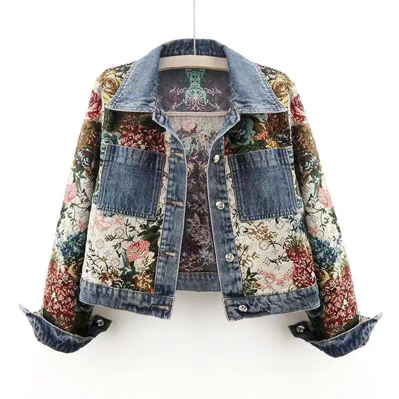 Amelie Fleur Floral Denim Jacket