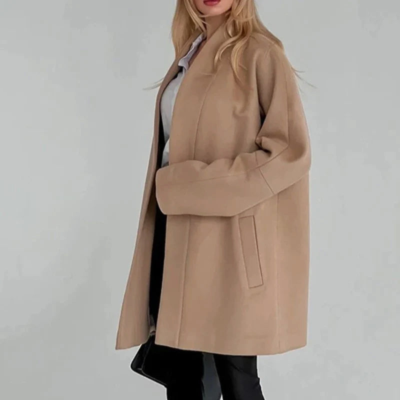 Amelie Fleur Soft Wool Coat