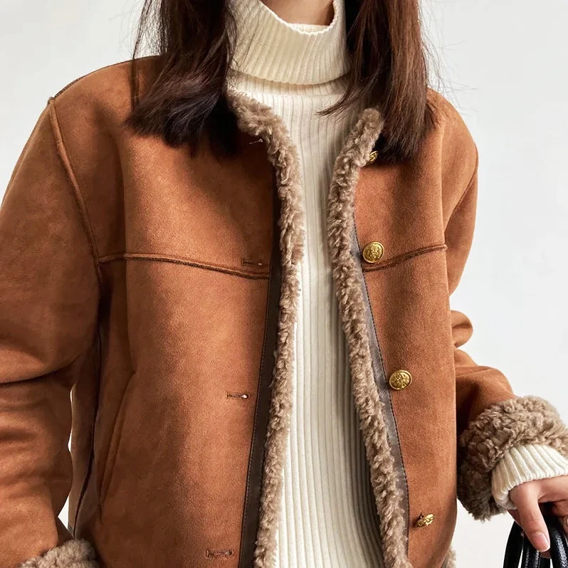 Amelie Winter Sherpa Lined Jacket