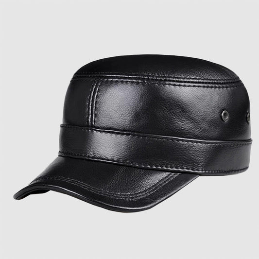 Aston Genuine Leather Cap