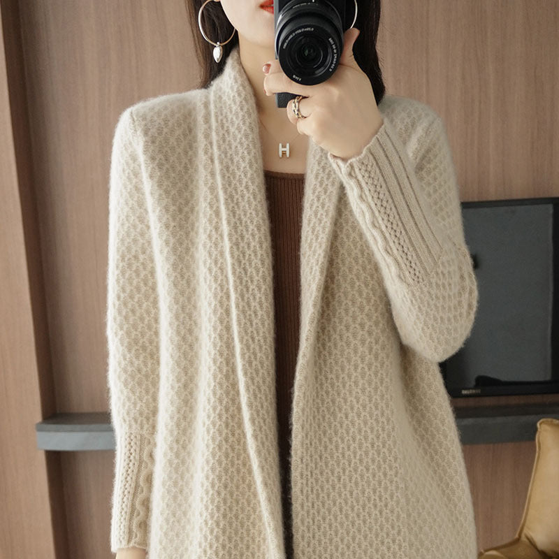Bella Snuggly Knitted Long Cardigan
