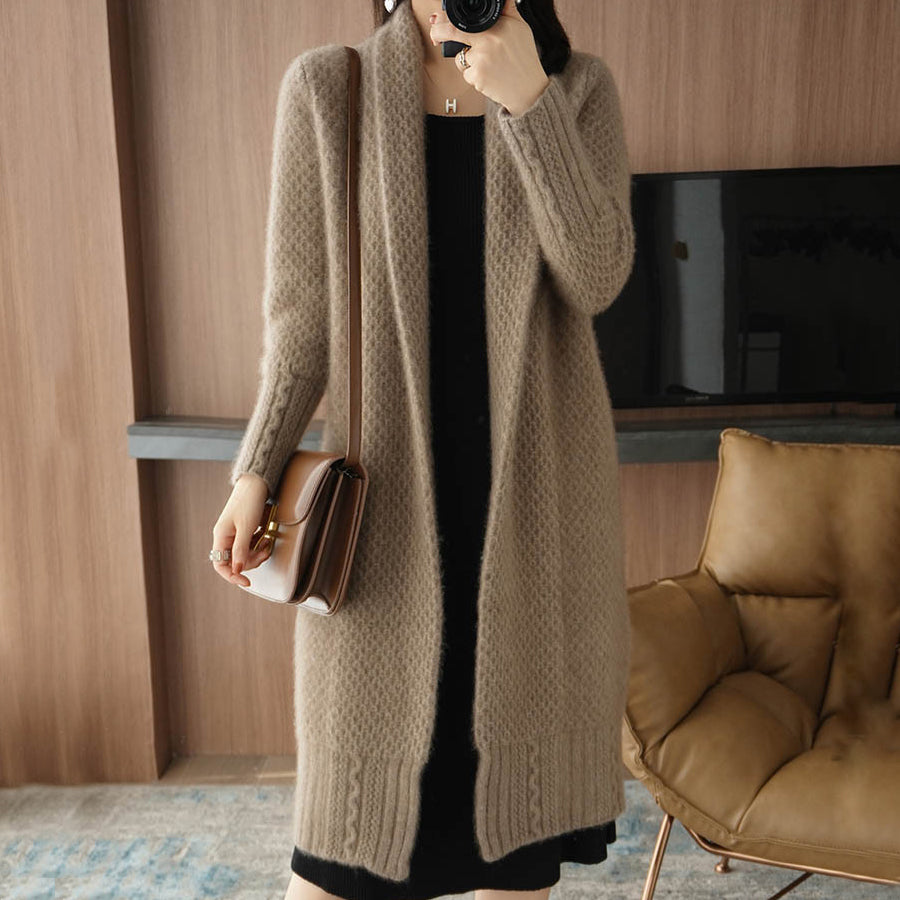Bella Snuggly Knitted Long Cardigan