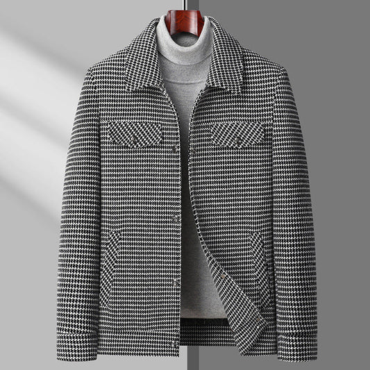 Ben Smith Herringbone Elegant Coat