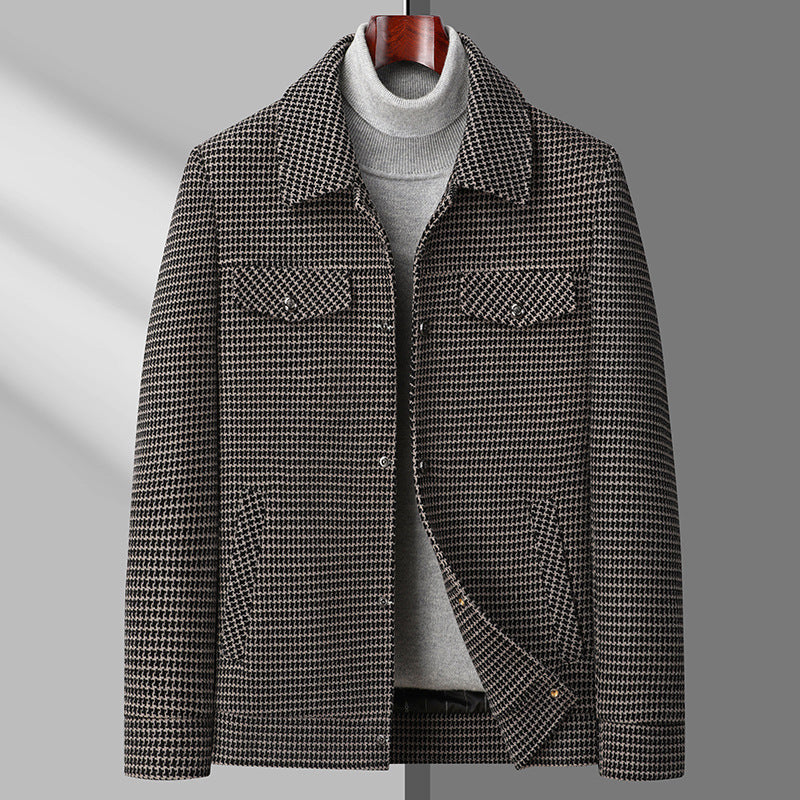 Ben Smith Herringbone Elegant Coat