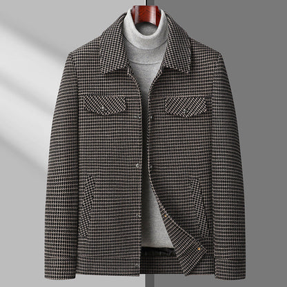 Ben Smith Herringbone Elegant Coat