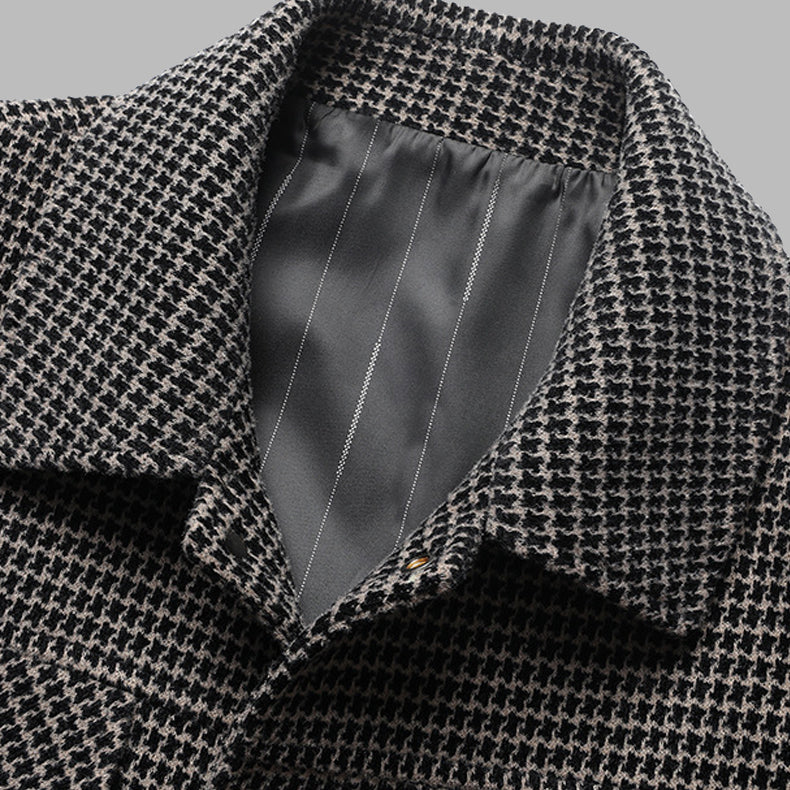 Ben Smith Herringbone Elegant Coat