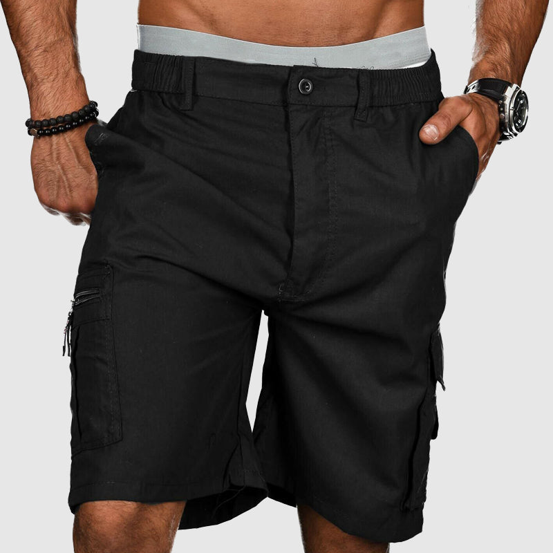 Black casual short for men 