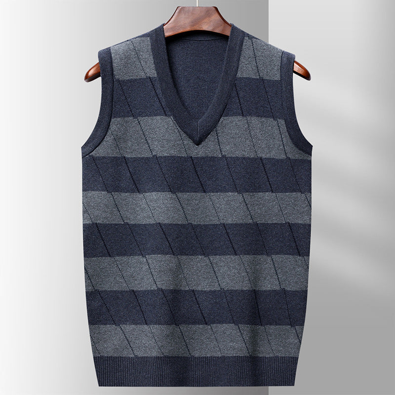 Ben smith striped wool vest 