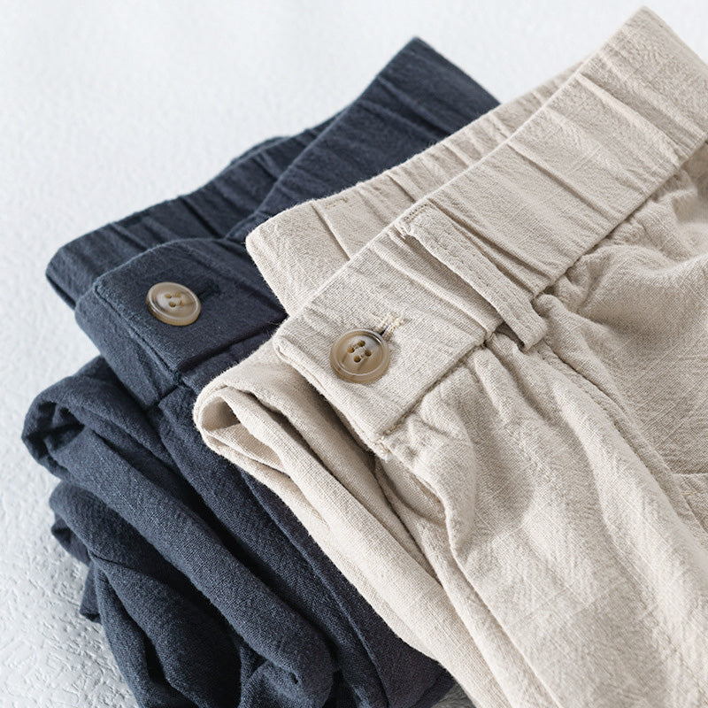 pack of 2 linen summer trousers